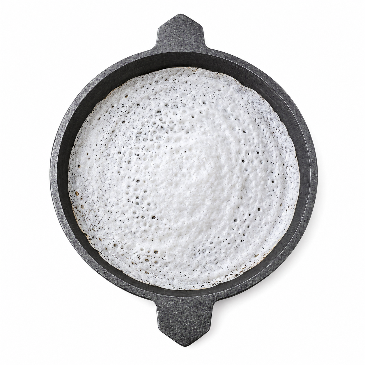 MITHLIFE Cast Iron Neer Dosa Pan – Traditional Pre-Seasoned Dosa Tawa 10 inch