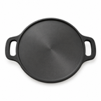 Mithlife 10 Inch Cast Iron Dosa Tawa with Double Handle | Pre-Seasoned | Naturally Non-Stick | Induction & Gas Compatible