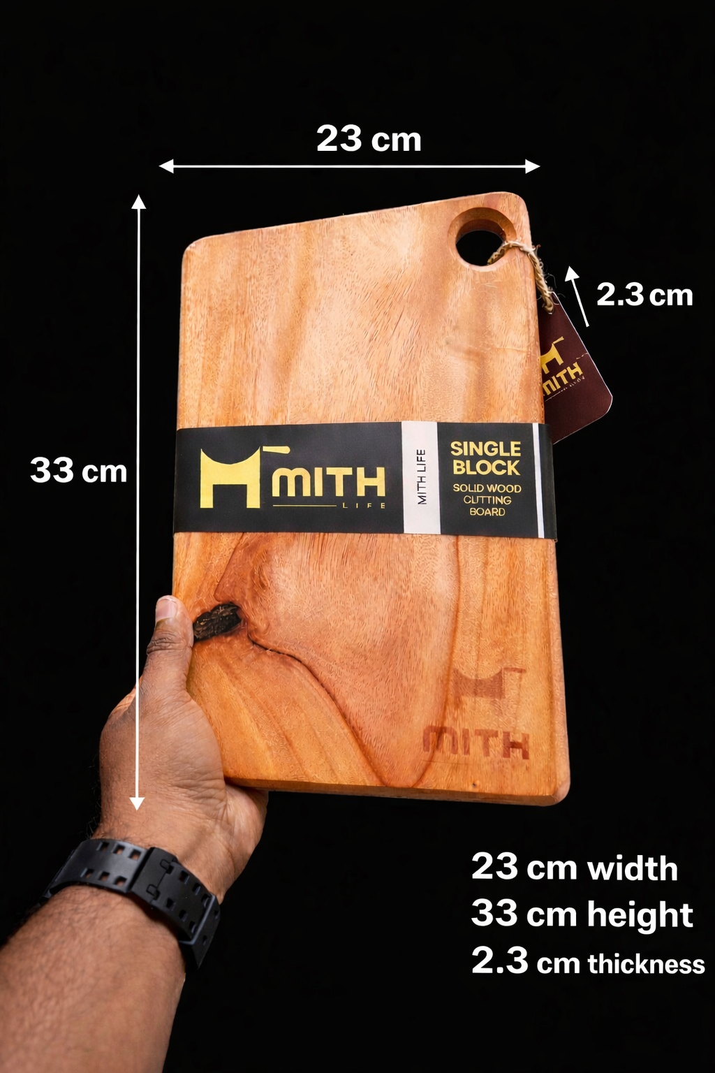 Mithlife Solid wood chopping board Made of 100% Natural wood