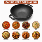 Mithlife Traditional Cookware Combo – kadai + 9 Pit Paniyaram Pan + Fish Fry Pan