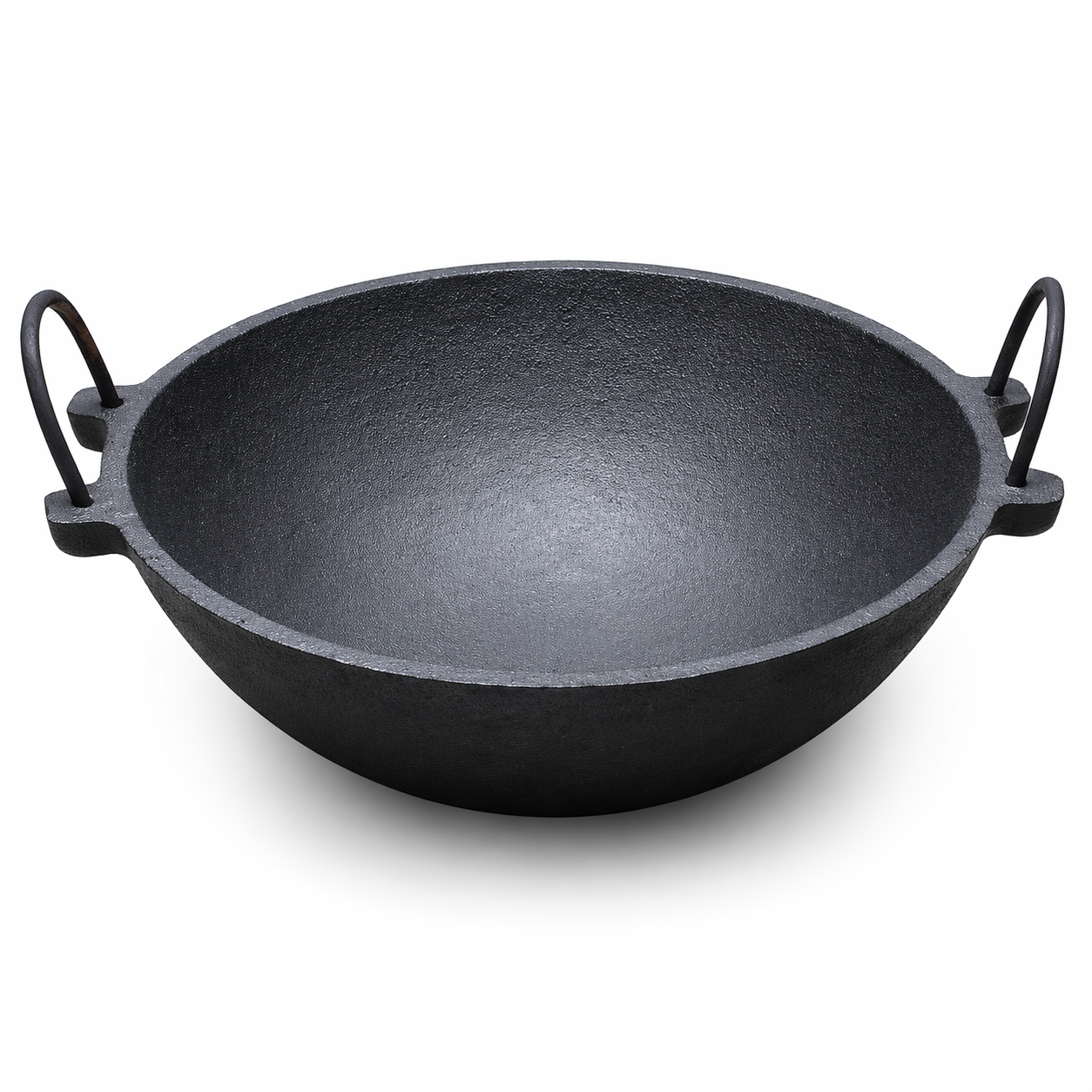 Mithlife Traditional Cast Iron Kadai – 11 Inch | Pre-Seasoned Heavy Duty Cookware