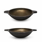 Unniyappam Pan (9 Pit) + Appachatty 8 Inch Combo | Traditional Cast Iron Cookware pre seasoned