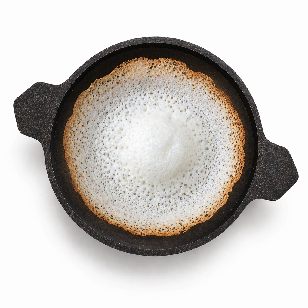 Unniyappam Pan (9 Pit) + Appachatty 8 Inch Combo | Traditional Cast Iron Cookware pre seasoned