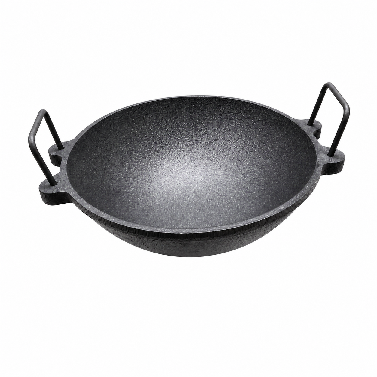 MITHLIFE 9 Inch Traditional Cast Iron Kadai – Pre-Seasoned Pure Cast Iron Cookware