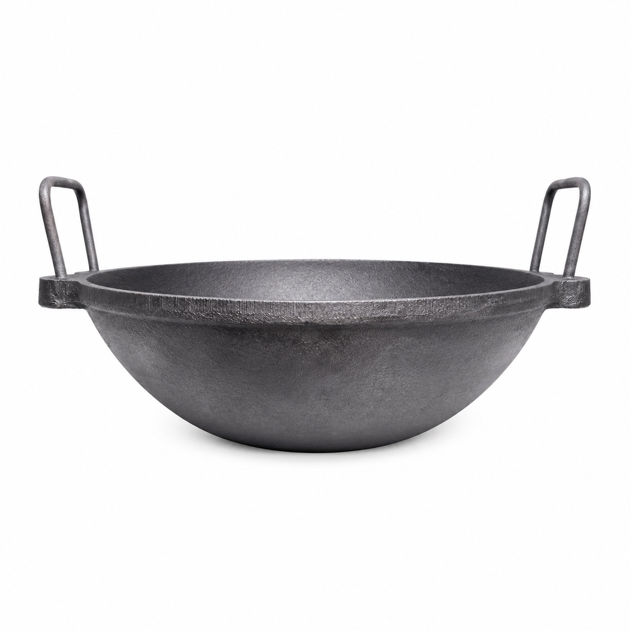 MITHLIFE 9 Inch Traditional Cast Iron Kadai – Pre-Seasoned Pure Cast Iron Cookware