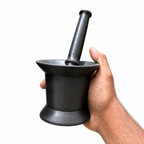 MITHLIFE Cast Iron Pre-Seasoned Mortar & Pestle – Traditional Heavy Duty Kitchen Grinder