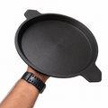 MITHLIFE Cast Iron Neer Dosa Pan – Traditional Pre-Seasoned Dosa Tawa 10 inch