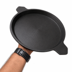 MITHLIFE Cast Iron Neer Dosa Pan – Traditional Pre-Seasoned Dosa Tawa 10 inch