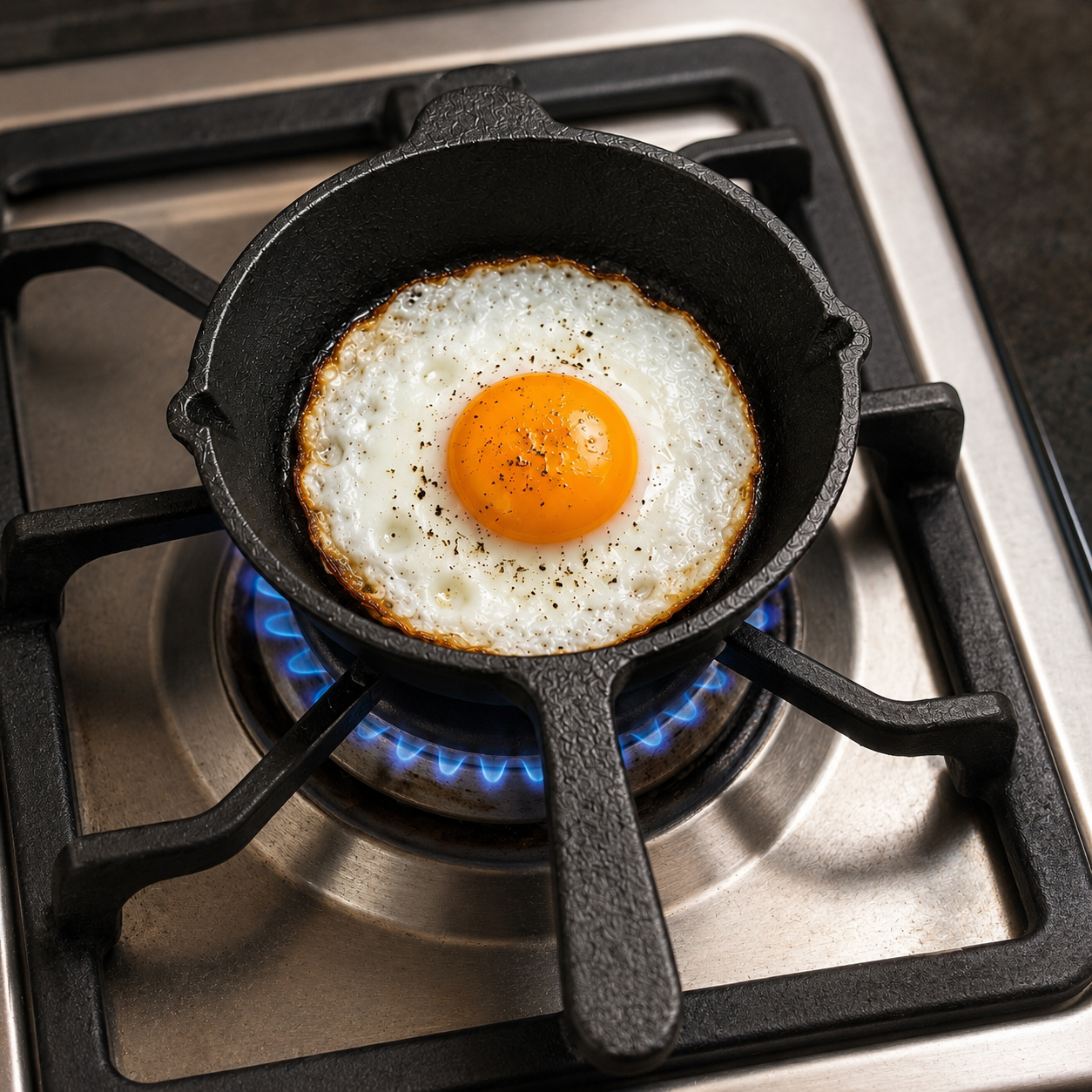 Mithlife 6 Inch Cast Iron Skillet | Pre-Seasoned Mini Fry Pan for Cooking, Baking & Serving