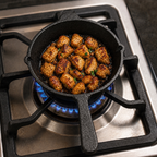 Mithlife 6 Inch Cast Iron Skillet | Pre-Seasoned Mini Fry Pan for Cooking, Baking & Serving