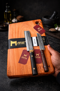 Mithlife Chopping Board + 2 Kitchen Knife + scrubber