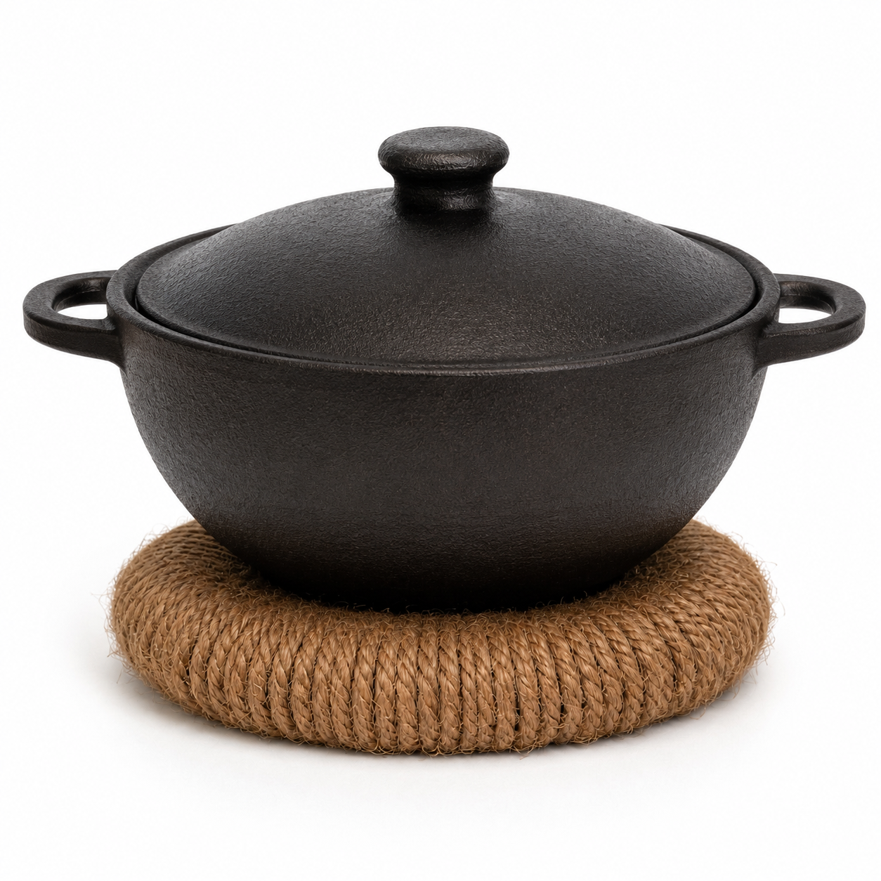Mithlife Natural Coir Trivet |Coir pot stand for castiron clay pots and all cookware items